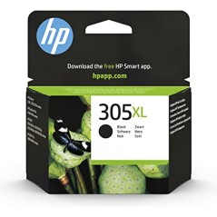 HP 305XL Pigmented Black Ink - High Yield, 240 Pages, Exceptional Quality - 3YM62AE